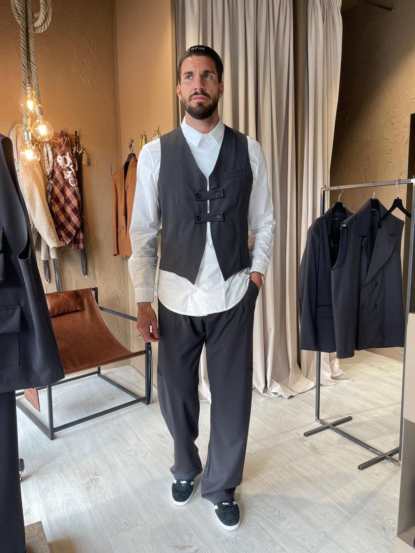 Underground Couture Gilet Grigio Soddisfazione Garantita