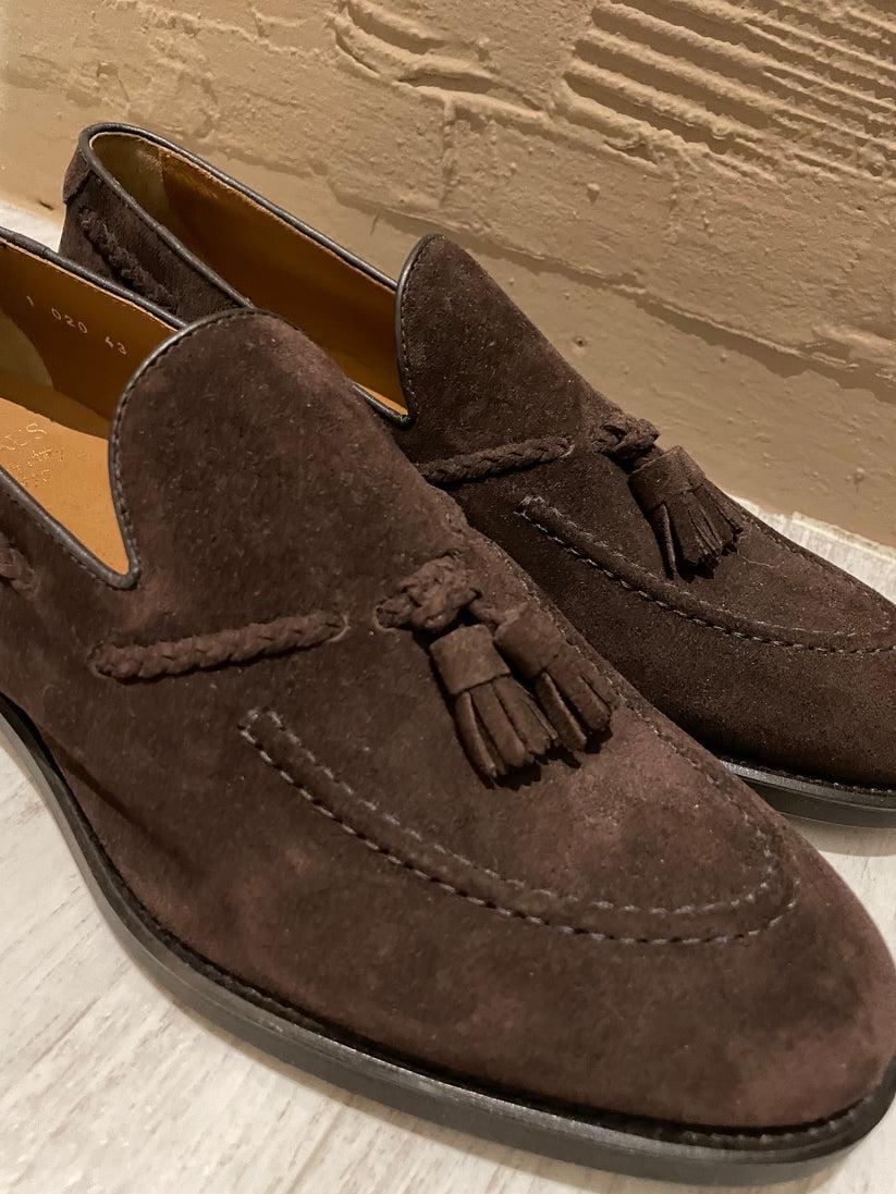 Underground Couture Mocassino Testa di moro Camoscio Saldi