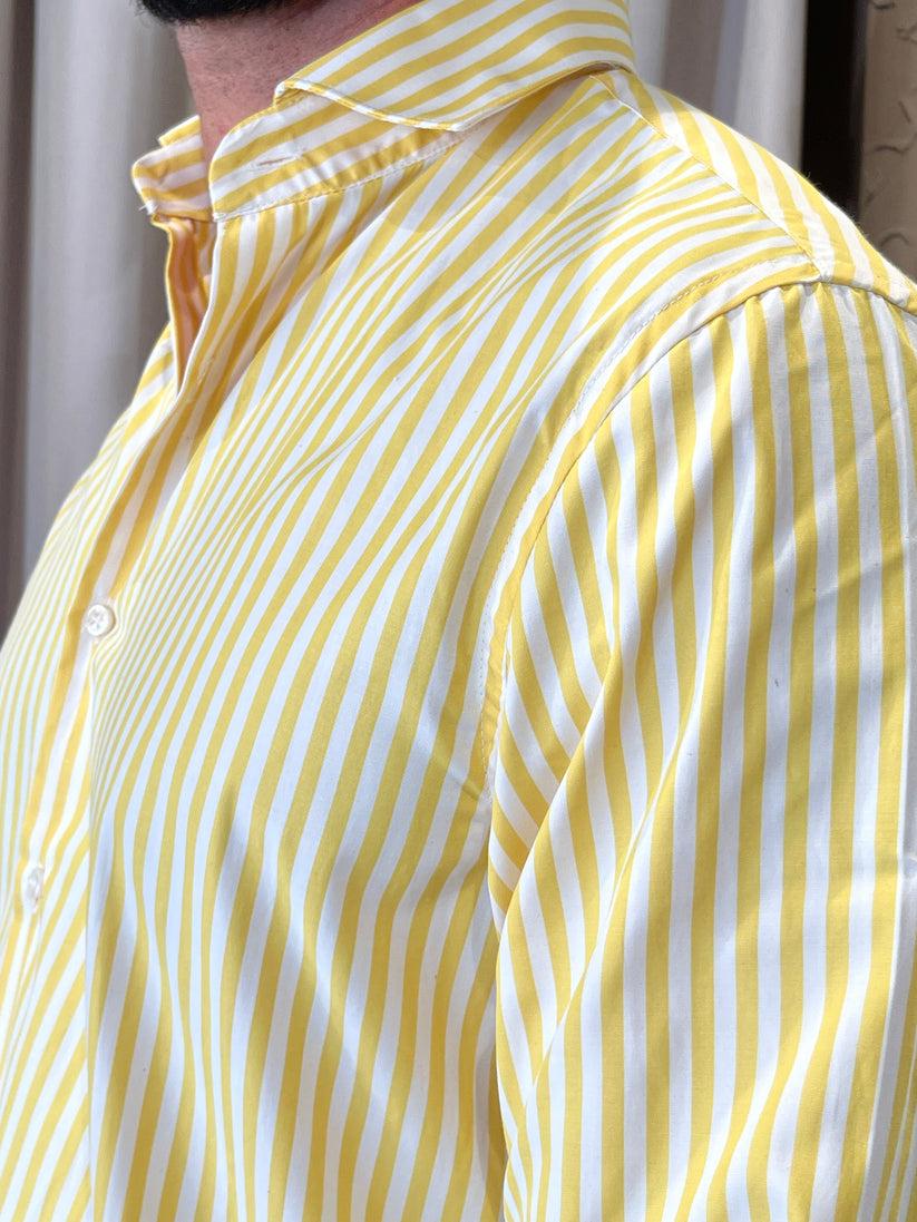 Underground Couture Camicia Riga Gialla Vendite Flash