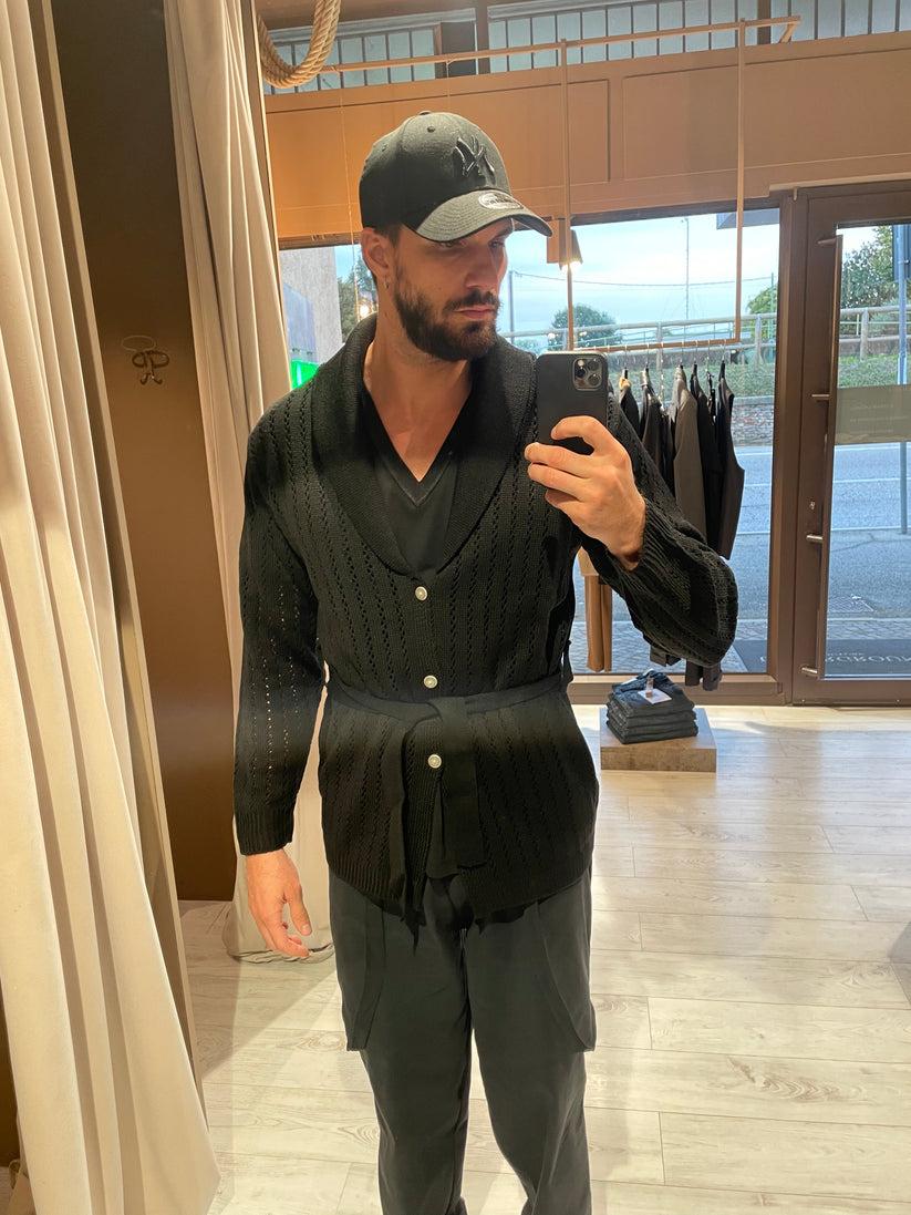 Underground Couture Cardigan Traforato Nero Nuovo