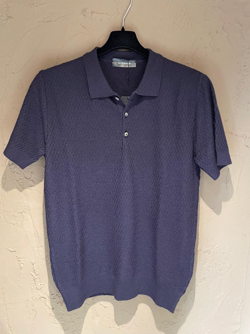 Underground Couture Polo Rayon Blue Spedizione Gratuita