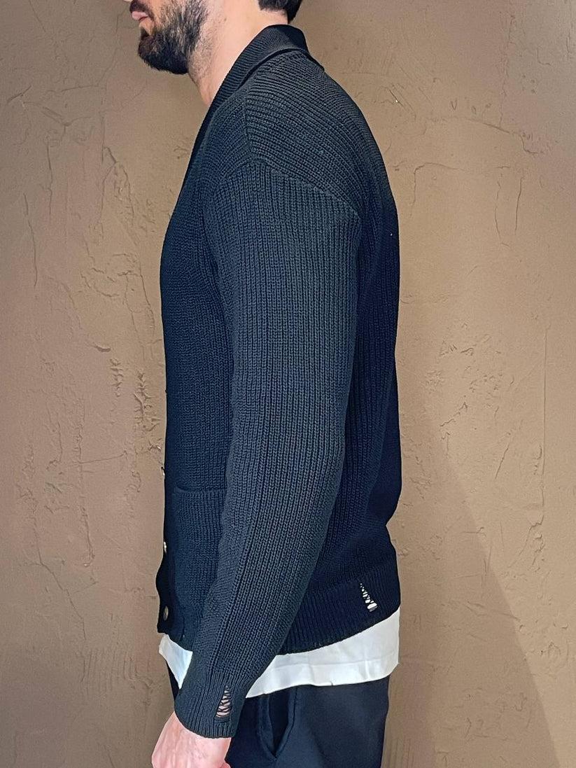 Underground Couture Cardigan Filo Nero Soddisfazione Garantita