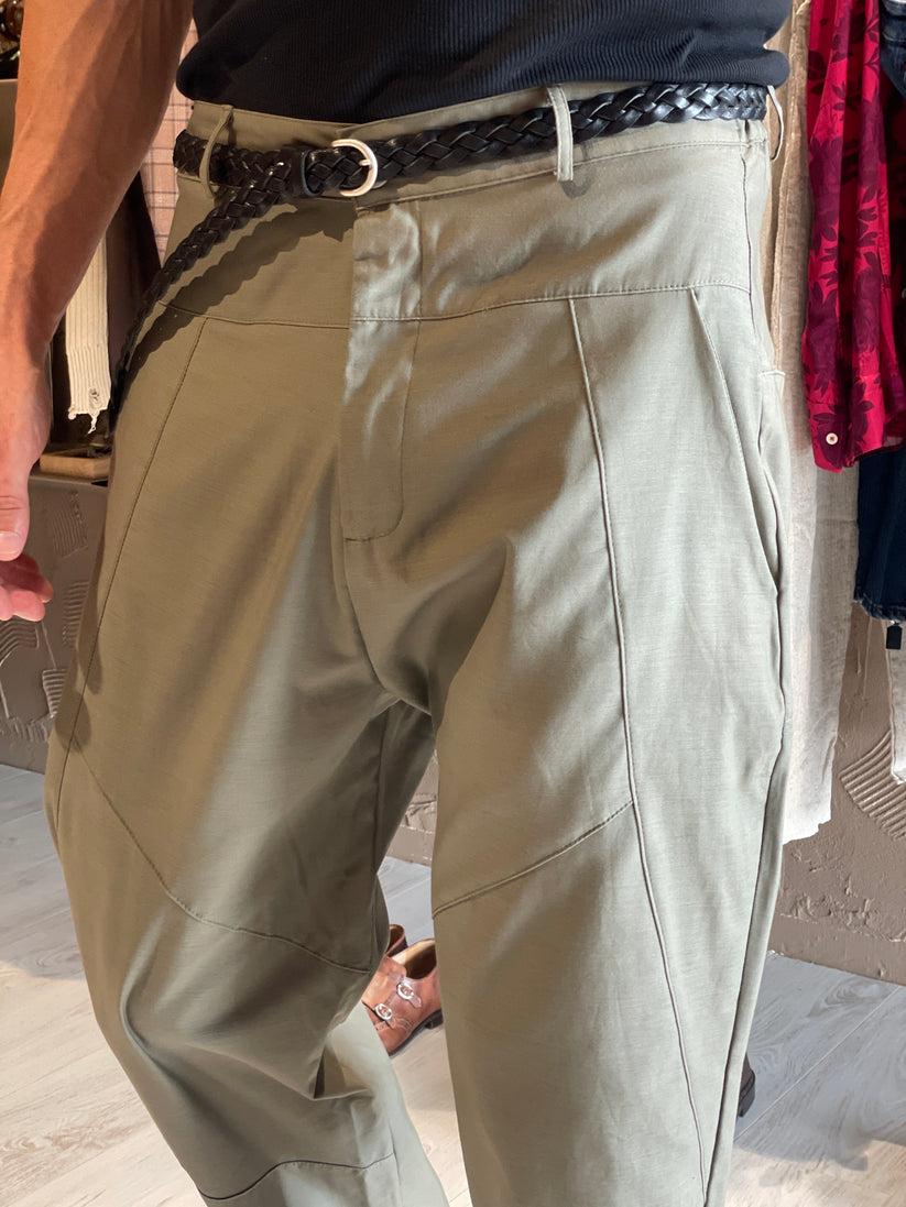 Underground Couture Pantalone Franky Verde Sottocosto