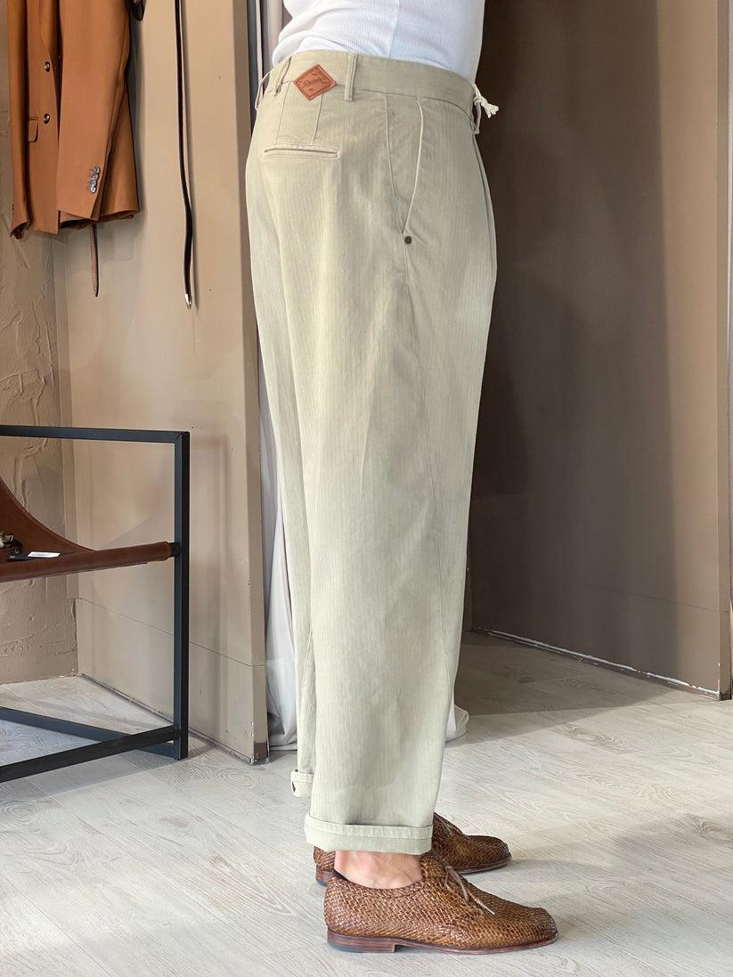 Underground Couture Pantalone Beige Telacruda Presa