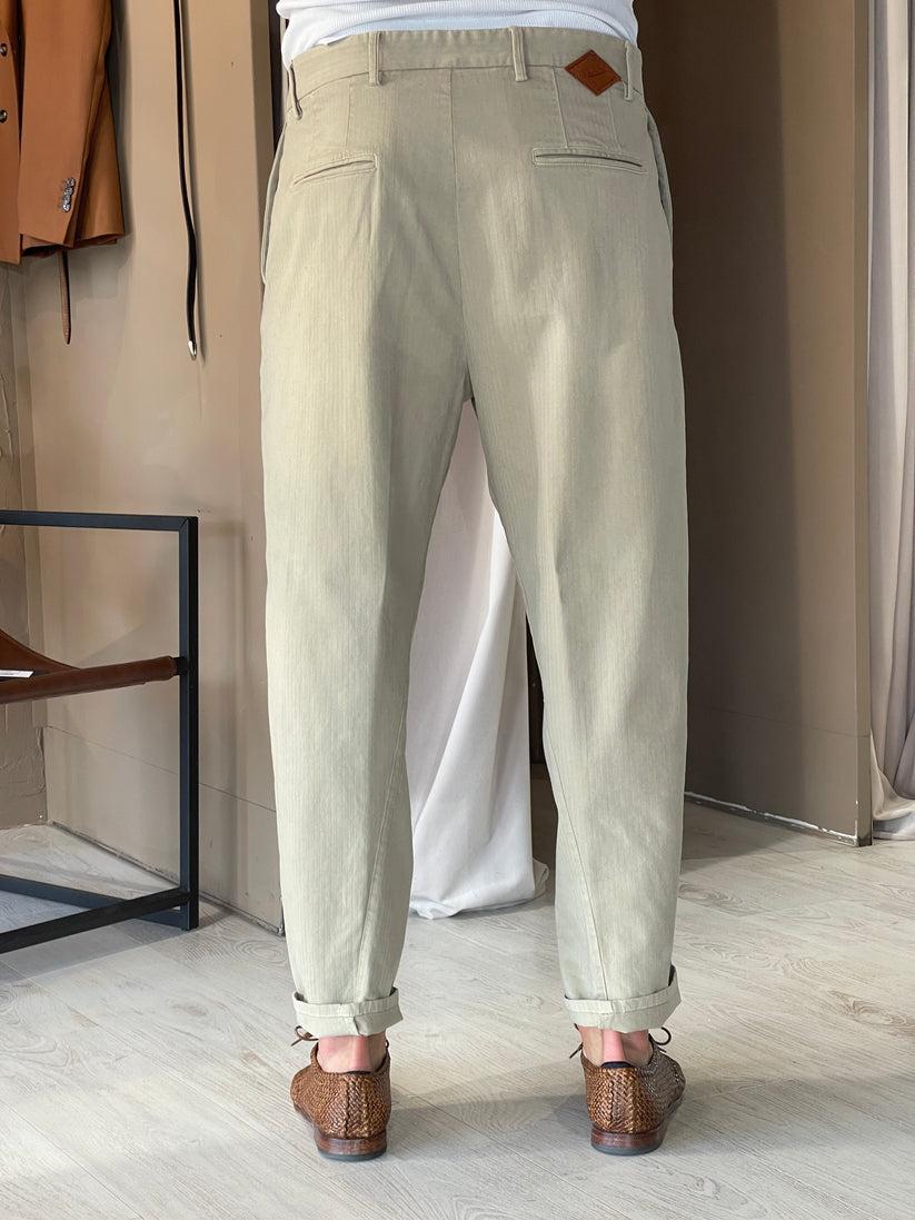 Underground Couture Pantalone Beige Telacruda Presa