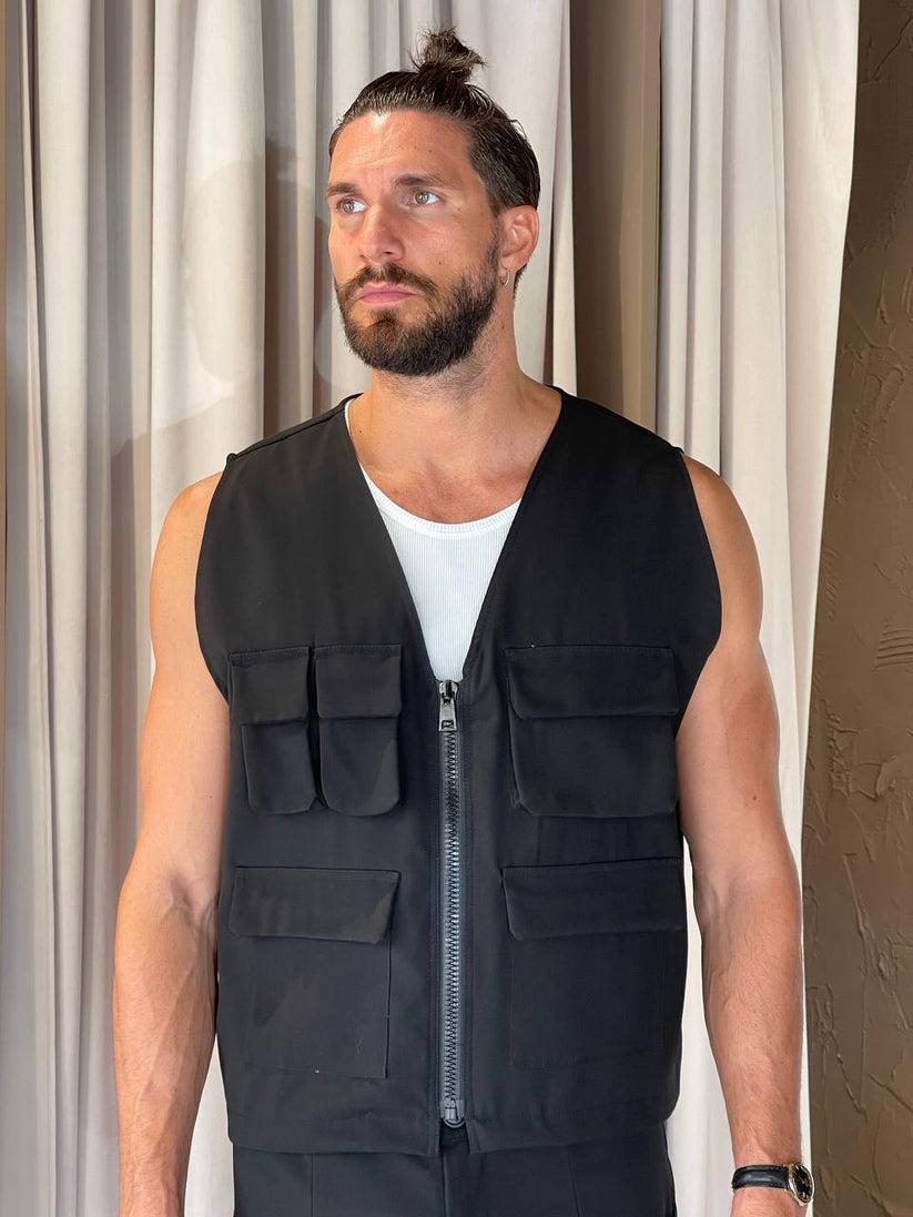 Underground Couture Gilet POCKET Nero In Vendita