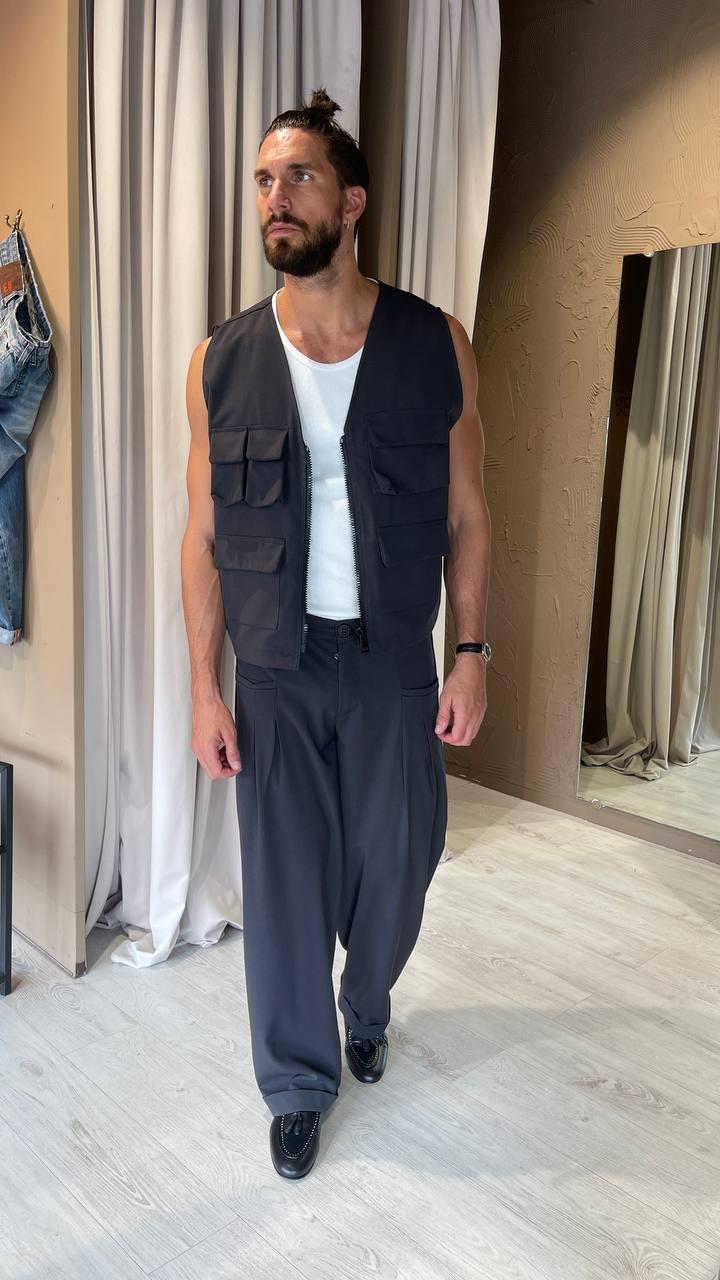 Underground Couture Gilet POCKET Grigio Saldi