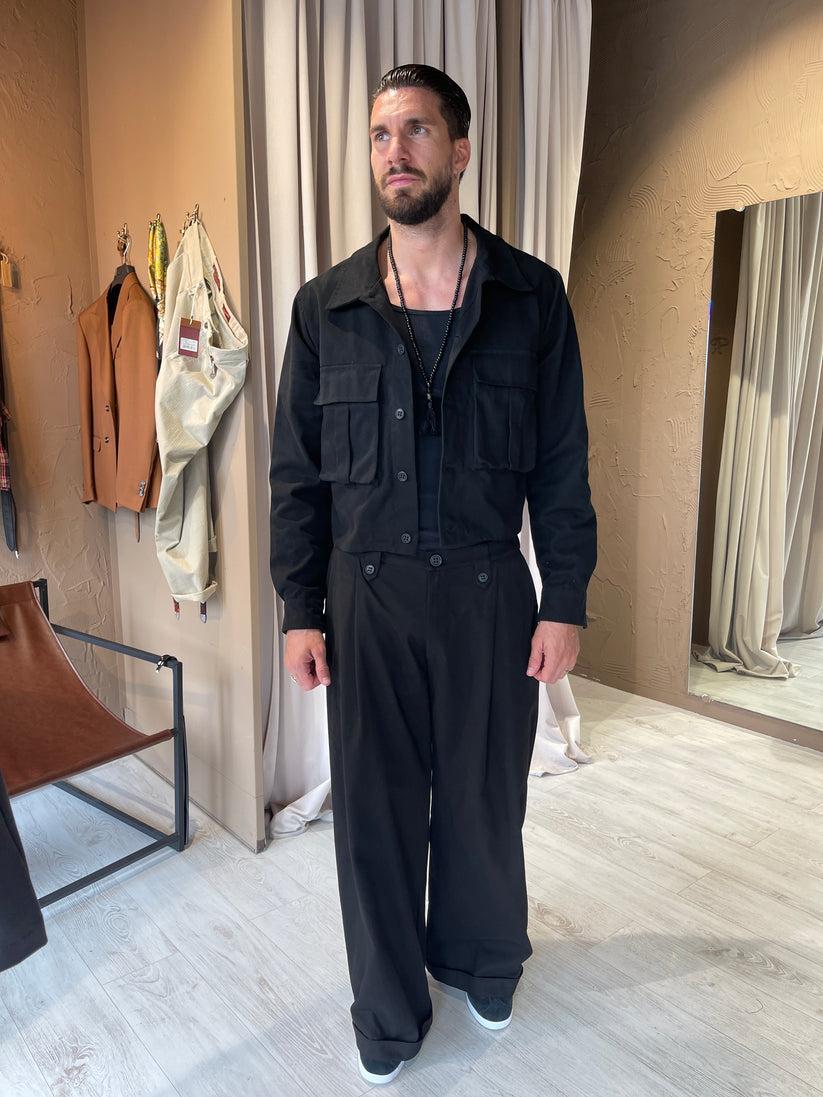 Underground Couture Pantalone Parigi Nero Saldi Di Fabbrica