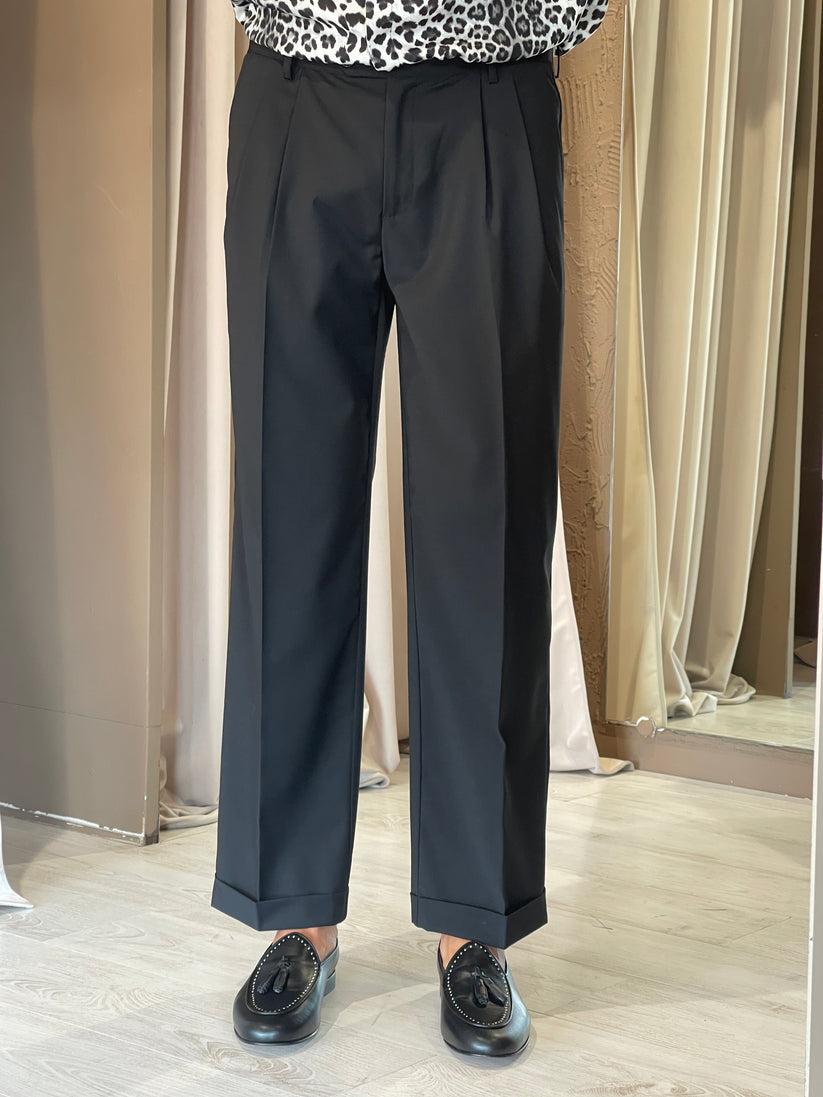 Underground Couture Pantalone D.P Nero Lana In Linea