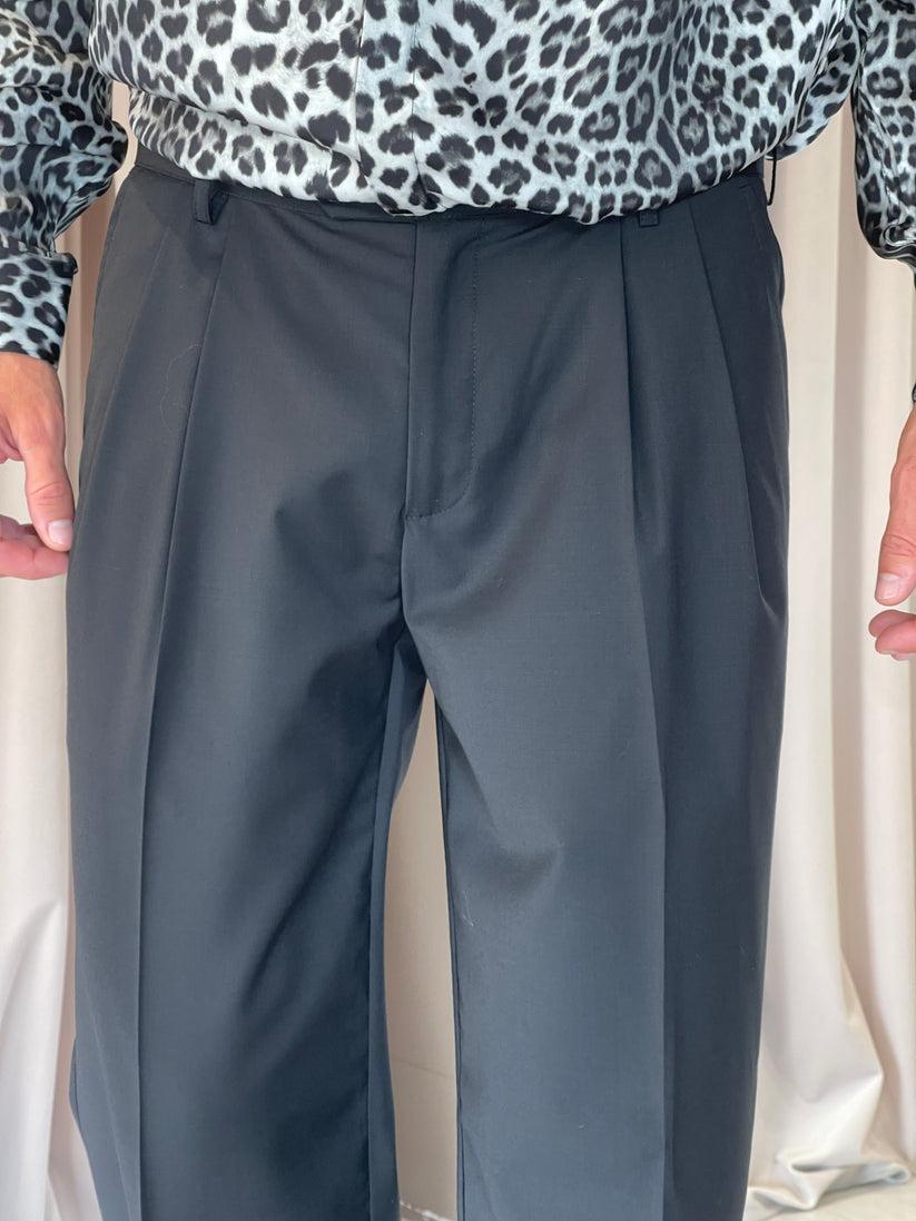 Underground Couture Pantalone D.P Nero Lana In Linea