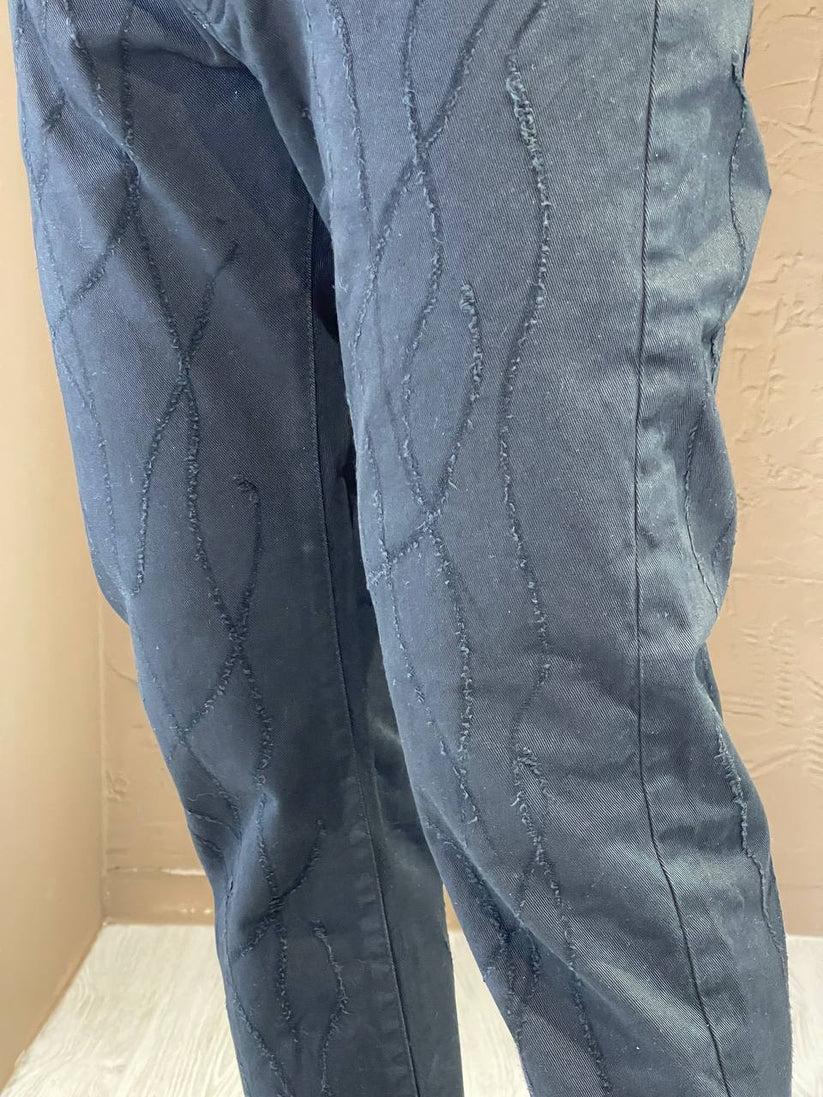 Underground Couture Jeans Bull nero Laser Pezzi Unici