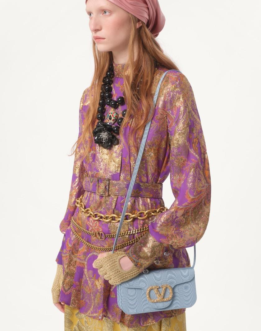 Valentino Handbags Top In Fil Coupe' Lame' Cachemire Apres L'hiver per Donna in Multicolor | Valentino IT Negozio