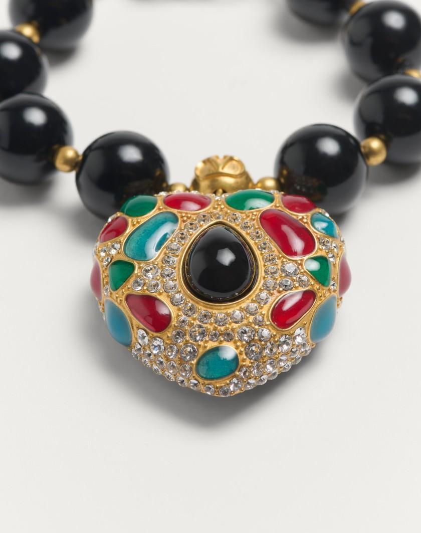 Valentino Handbags Bracciale Coeur Royal In Metallo Resina Smalto per Donna in Multicolor | Valentino IT Spedizione Gratuita