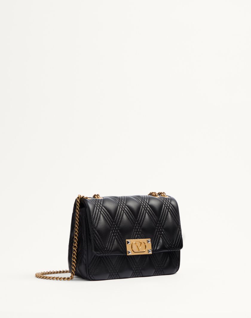 Valentino Handbags Borsa A Spalla Media Valentino Garavani Quiltie 67 In Nappa Trapuntata per Donna in Nero | Valentino IT Pezzi Unici