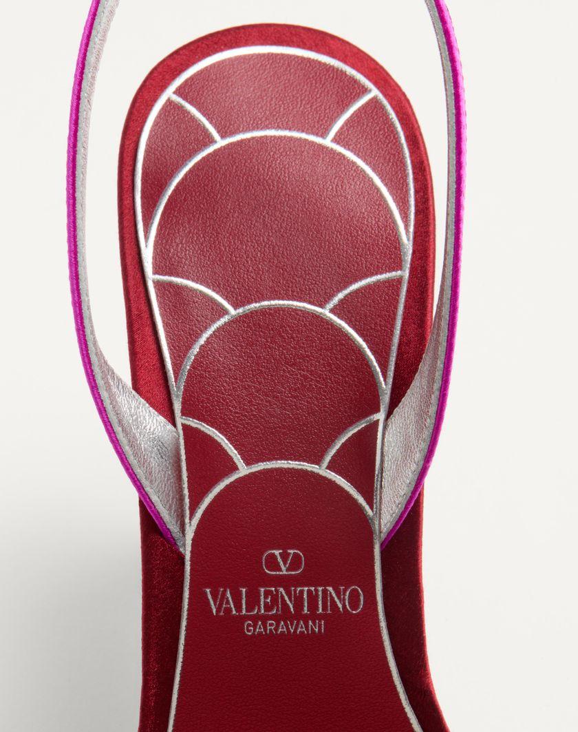 Valentino Handbags Sandalo Ladycrush In Raso Con Cristalli 85mm per Donna in Multicolor | Valentino IT Soddisfazione Garantita