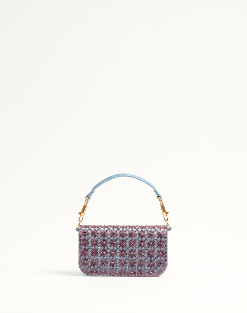 Valentino Handbags Borsa Piccola A Spalla Valentino Garavani Locò Ricamata Con Logo Gioiello per Donna in Ametista/cloudy Blue | Valentino IT Sconto