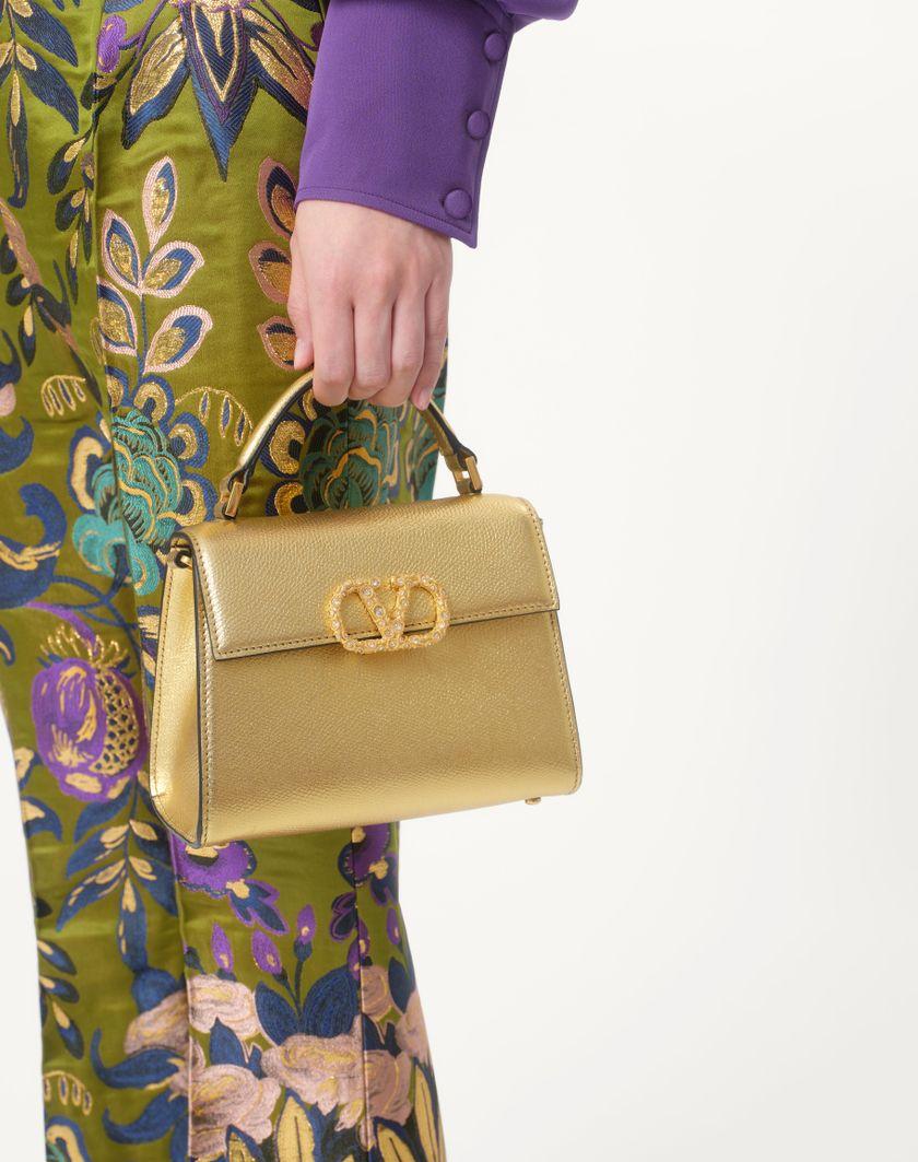 Valentino Handbags Camicia In Georgette per Donna in Violet | Valentino IT Online