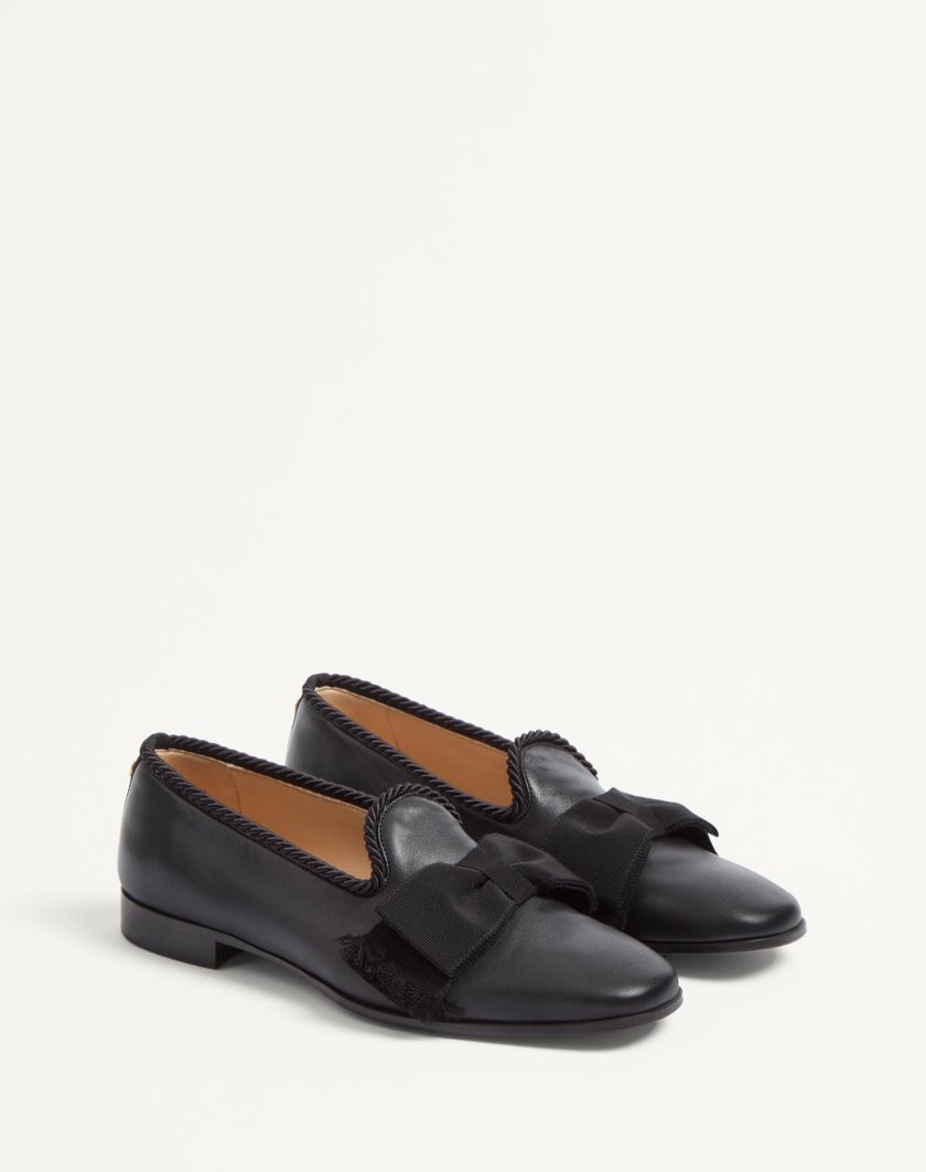 Valentino Handbags Mocassino Bowow In Pelle per Uomo in Nero | Valentino IT Vendita Economica