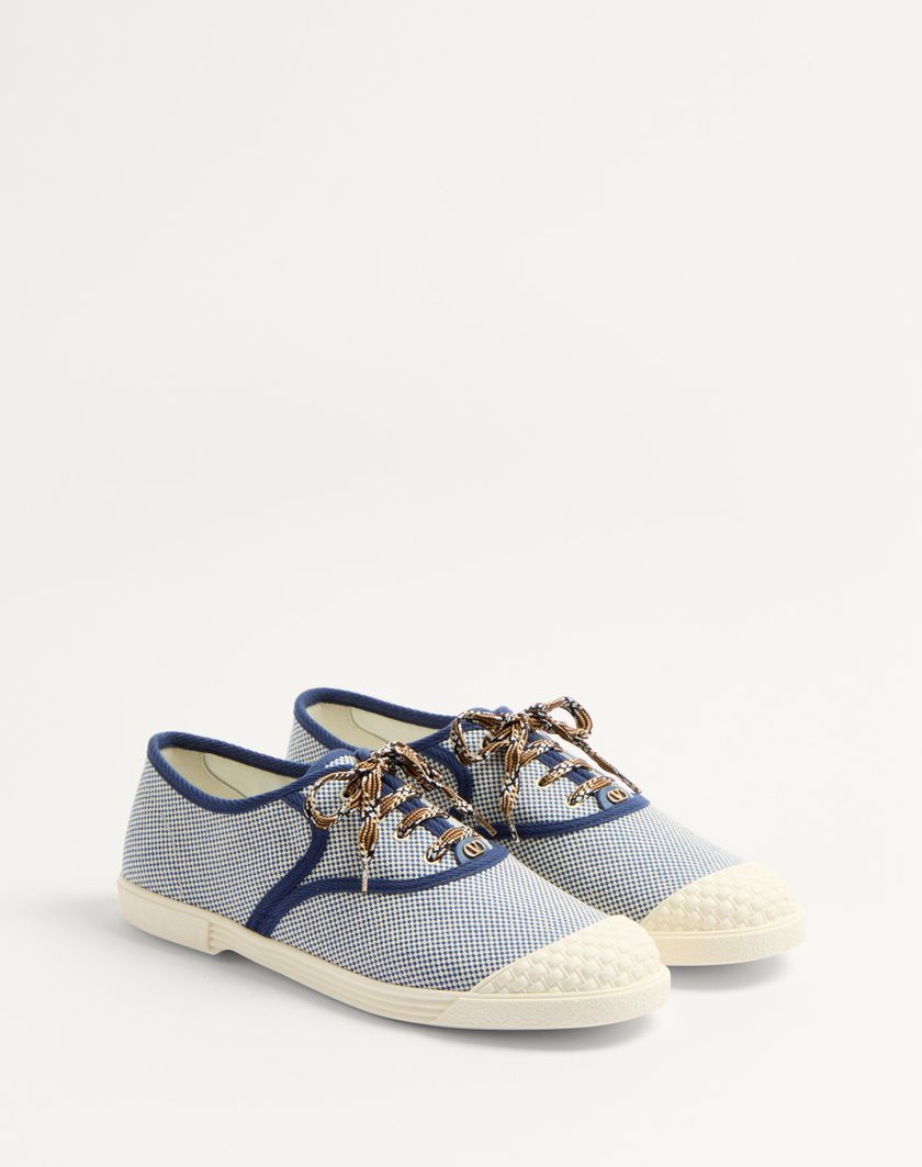 Valentino Handbags Sneaker Bay By Bay In Tessuto per Uomo in Tabacco | Valentino IT Online