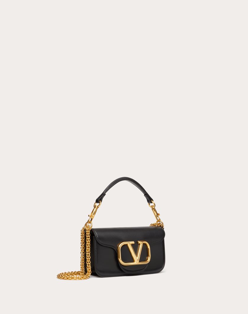 Valentino Handbags Borsa Piccola A Spalla Valentino Garavani Locò In Vitello per Donna in Nero | Valentino IT Qualità