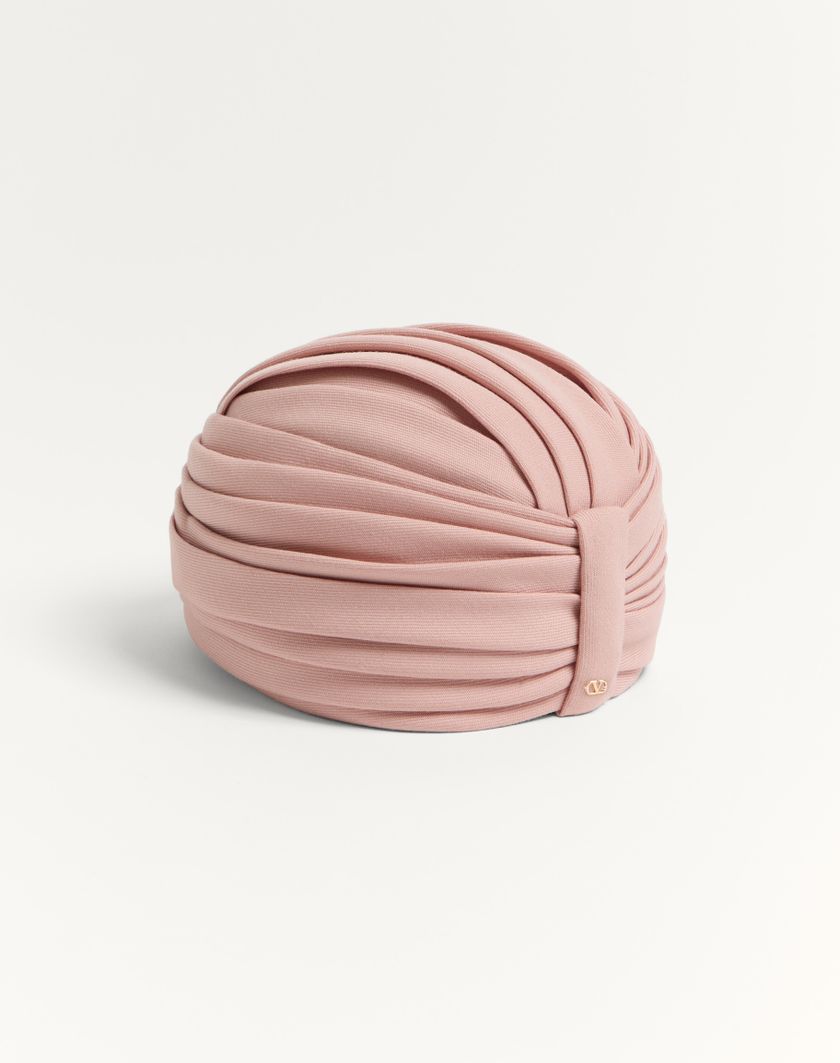 Valentino Handbags Turbante Rigido In Lana per Donna in Avorio/oro | Valentino IT Vendita