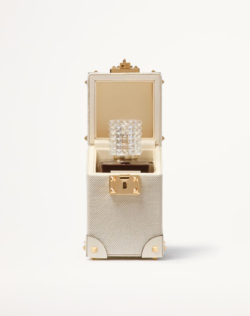 Valentino Handbags Astuccio Per Profumo 100 Ml Valentino Garavani In Canvas Pelle Di Vitello E Borchie In Metallo per Donna in Naturale/avorio | Valentino IT Promozione