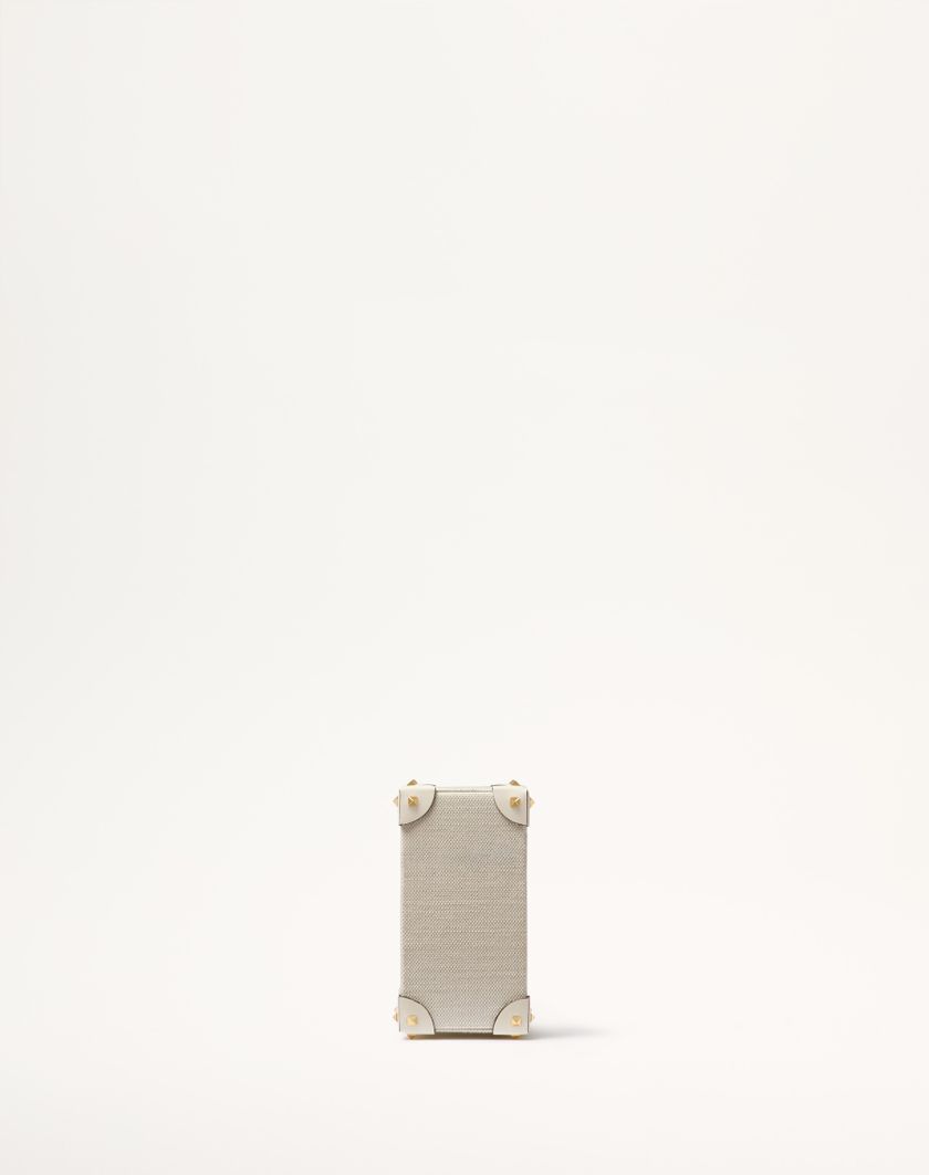 Valentino Handbags Astuccio Per Profumo 100 Ml Valentino Garavani In Canvas Pelle Di Vitello E Borchie In Metallo per Donna in Naturale/avorio | Valentino IT Promozione