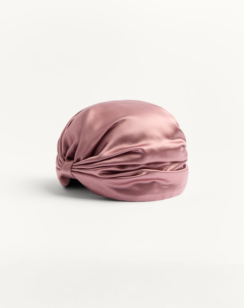 Valentino Handbags Turbante Foulard In Seta per Donna in Oro/rosa | Valentino IT Promozione Limitata