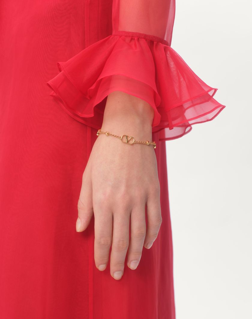 Valentino Handbags Bracciale Vlogo Signature In Metallo per Donna in Oro | Valentino IT Prezzo Ridotto