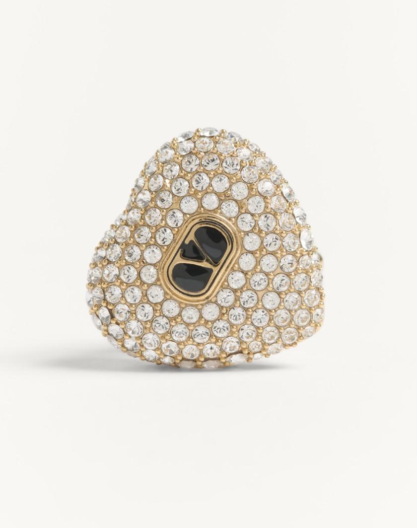 Valentino Handbags Orecchini Coeur Royal In Metallo Smalto E Cristalli Swarovski® per Donna in Multicolor | Valentino IT Novità