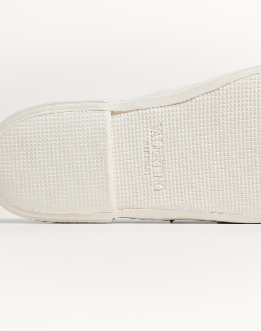 Valentino Handbags Sneaker Bay By Bay In Tessuto Jacquard Apres L'hiver per Donna in Avorio | Valentino IT Sconto