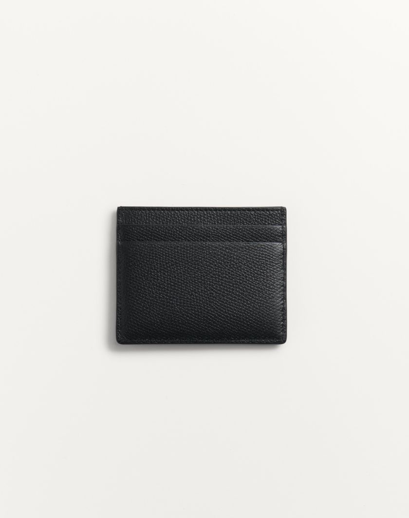 Valentino Handbags Portacarte Vlogo Signature In Vitello Granato per Uomo in Nero | Valentino IT Offerte