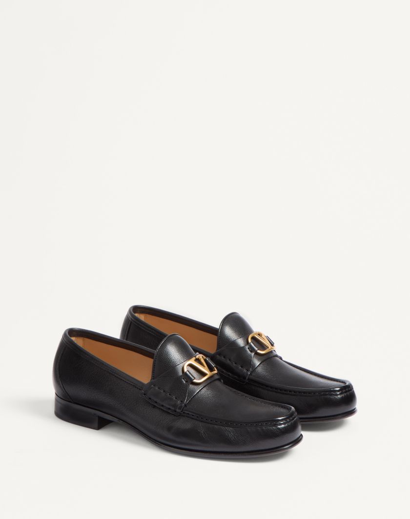 Valentino Handbags Mocassino Vlogo Signature In Bufalo per Uomo in Nero | Valentino IT Hotsell