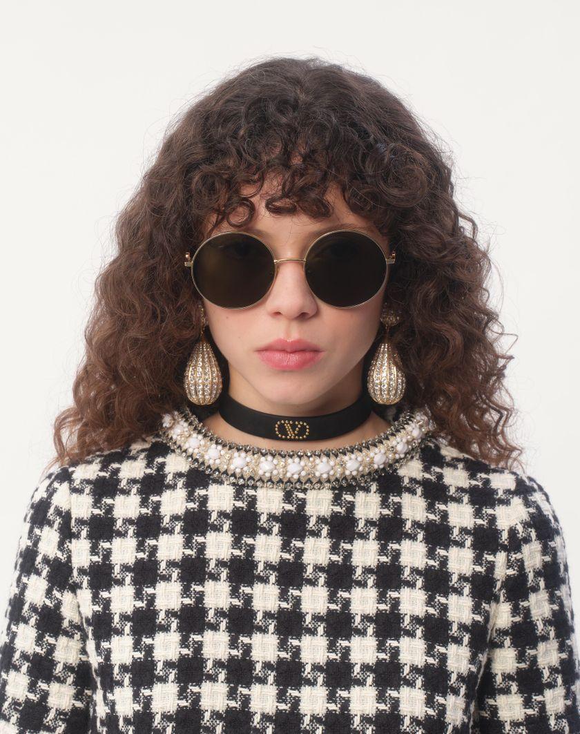 Valentino Handbags Choker Valentino Garavani Vlogo Signature In Pelle E Metallo per Donna in Nero | Valentino IT Consegna Veloce