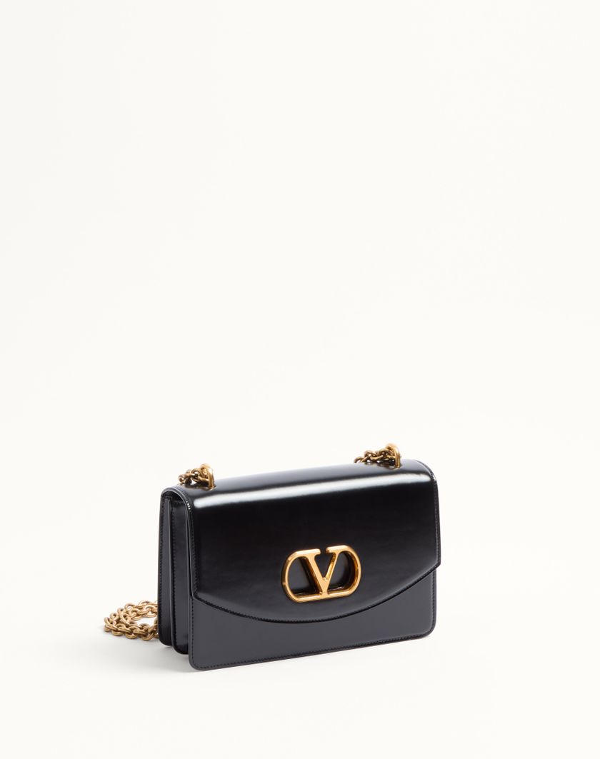 Valentino Handbags Borsa A Spalla Valentino Garavani Vain In Vitello Lucido per Donna in Nero | Valentino IT Convenienza