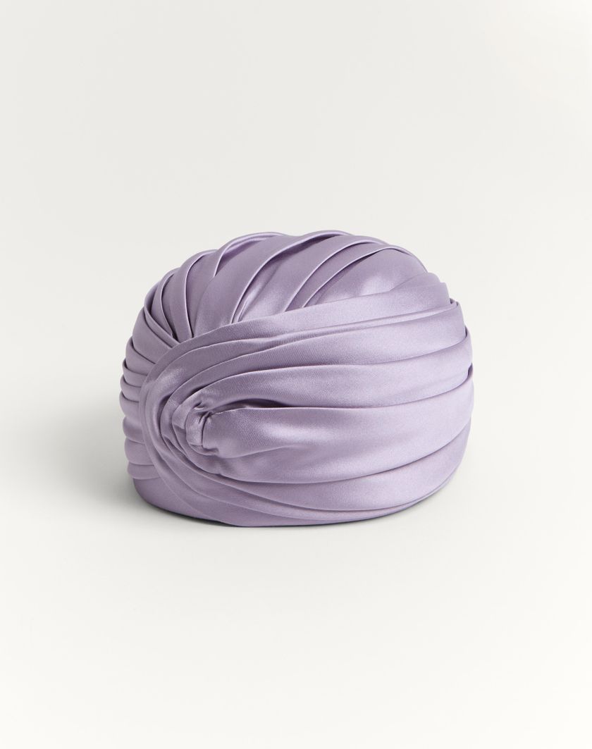 Valentino Handbags Turbante Rigido In Seta per Donna in Lilla | Valentino IT In Saldo