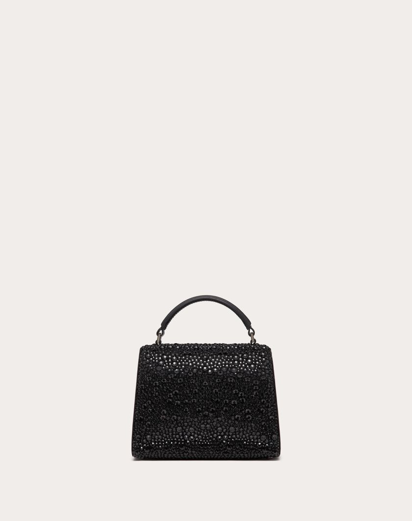 Valentino Handbags Borsa A Mano Mini Vsling Con Ricamo Sparkling per Donna in Jet | Valentino IT 2025