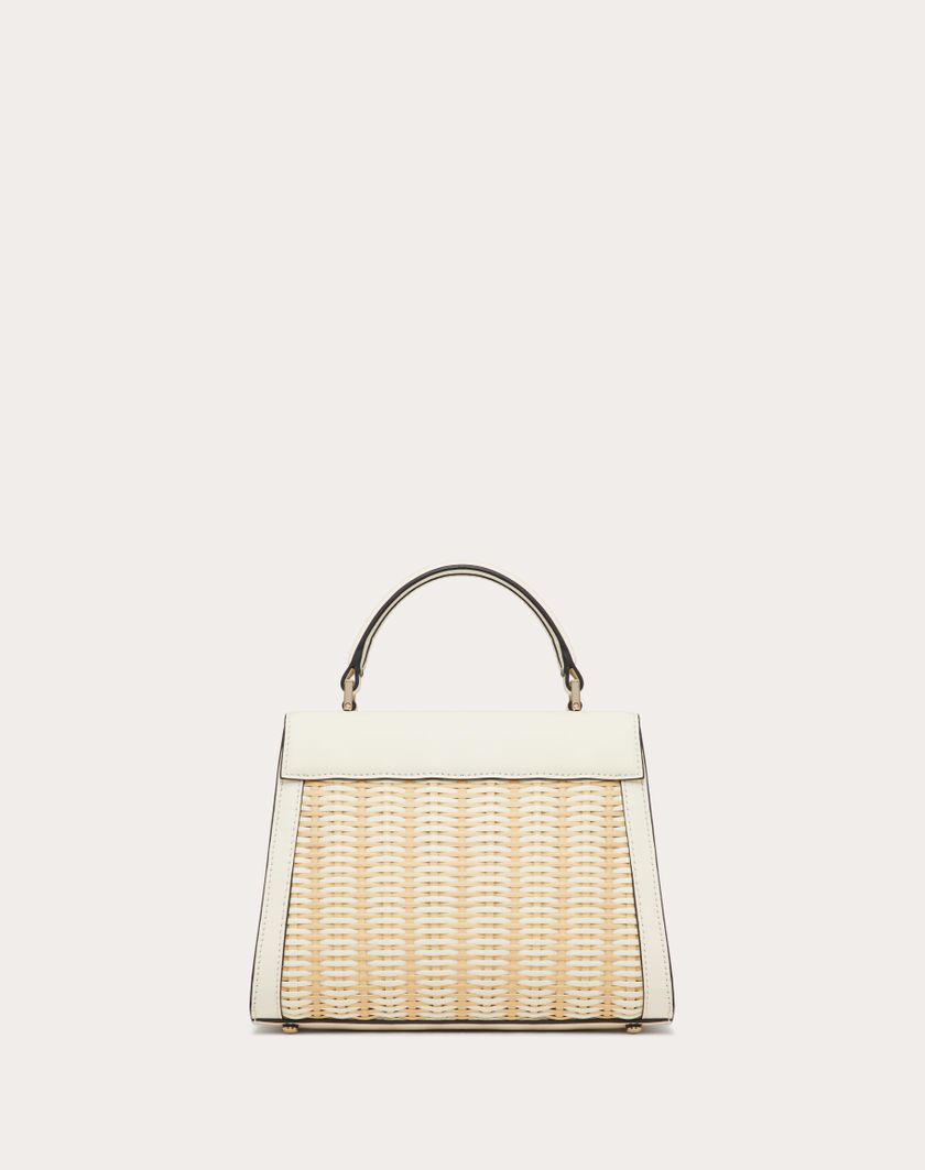 Valentino Handbags Borsa A Mano Piccola Vsling In Midollino per Donna in Naturale/avorio | Valentino IT Qualità Garantita