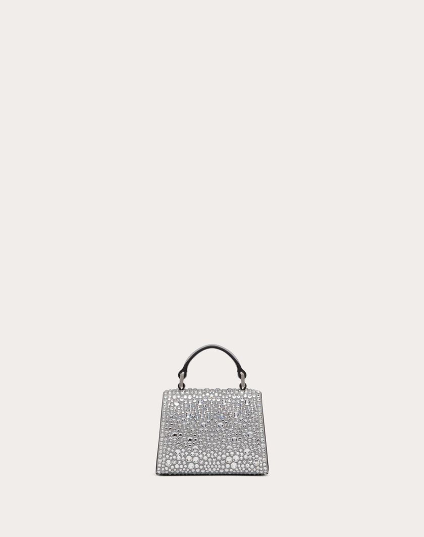 Valentino Handbags Borsa A Mano Micro Vsling Ricamata per Donna in Grigio/crystal | Valentino IT Novità