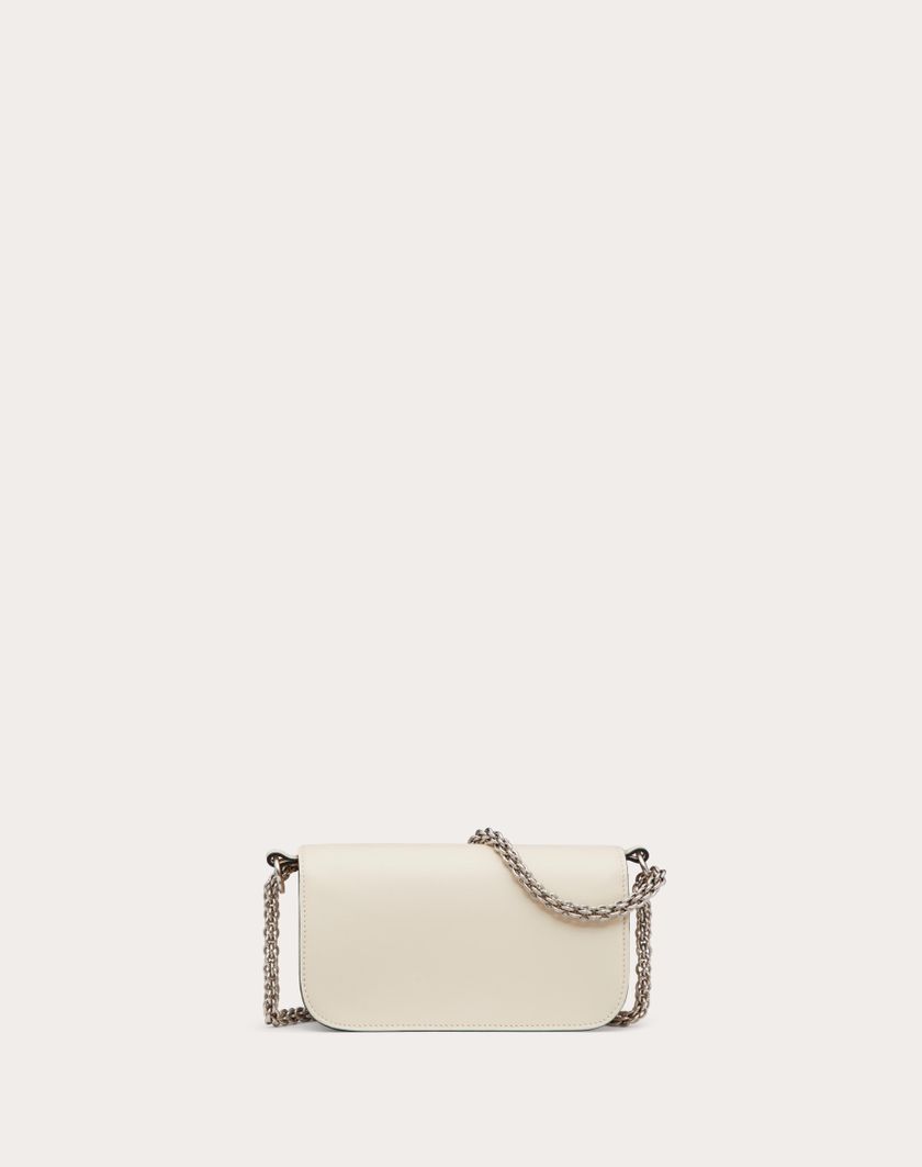 Valentino Handbags Borsa Piccola A Spalla Valentino Garavani Locò Con Logo Gioiello per Donna in Light Ivory | Valentino IT Nuova
