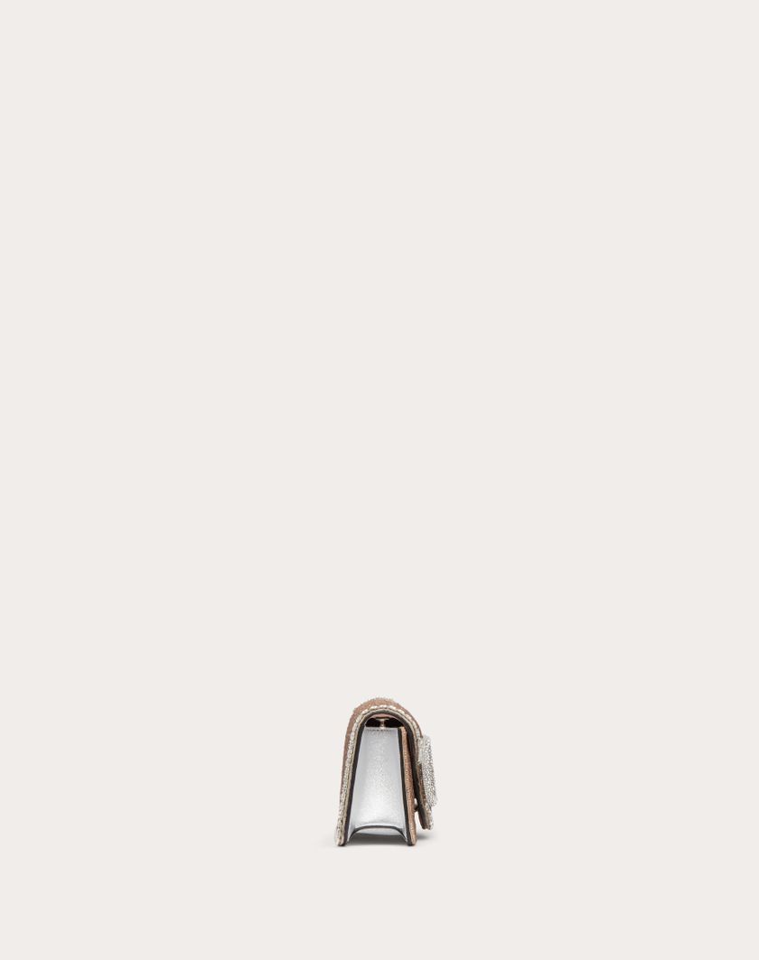 Valentino Handbags Borsa Piccola A Spalla Valentino Garavani Locò Ricamata per Donna in Crystal | Valentino IT Negozi Online