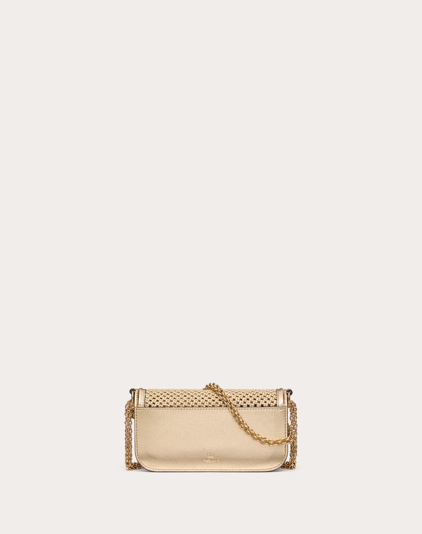 Valentino Handbags Borsa Piccola A Spalla Valentino Garavani Locò In Pelle Intrecciata Metallizzata per Donna in Oro | Valentino IT Fino Al -60%