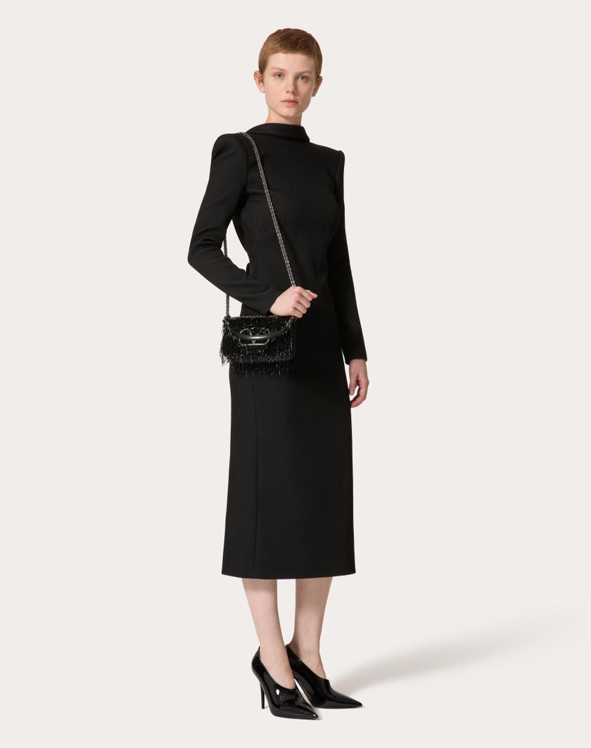Valentino Handbags Borsa Piccola A Spalla Valentino Garavani Locò Ricamata per Donna in Nero | Valentino IT Affare Del Giorno