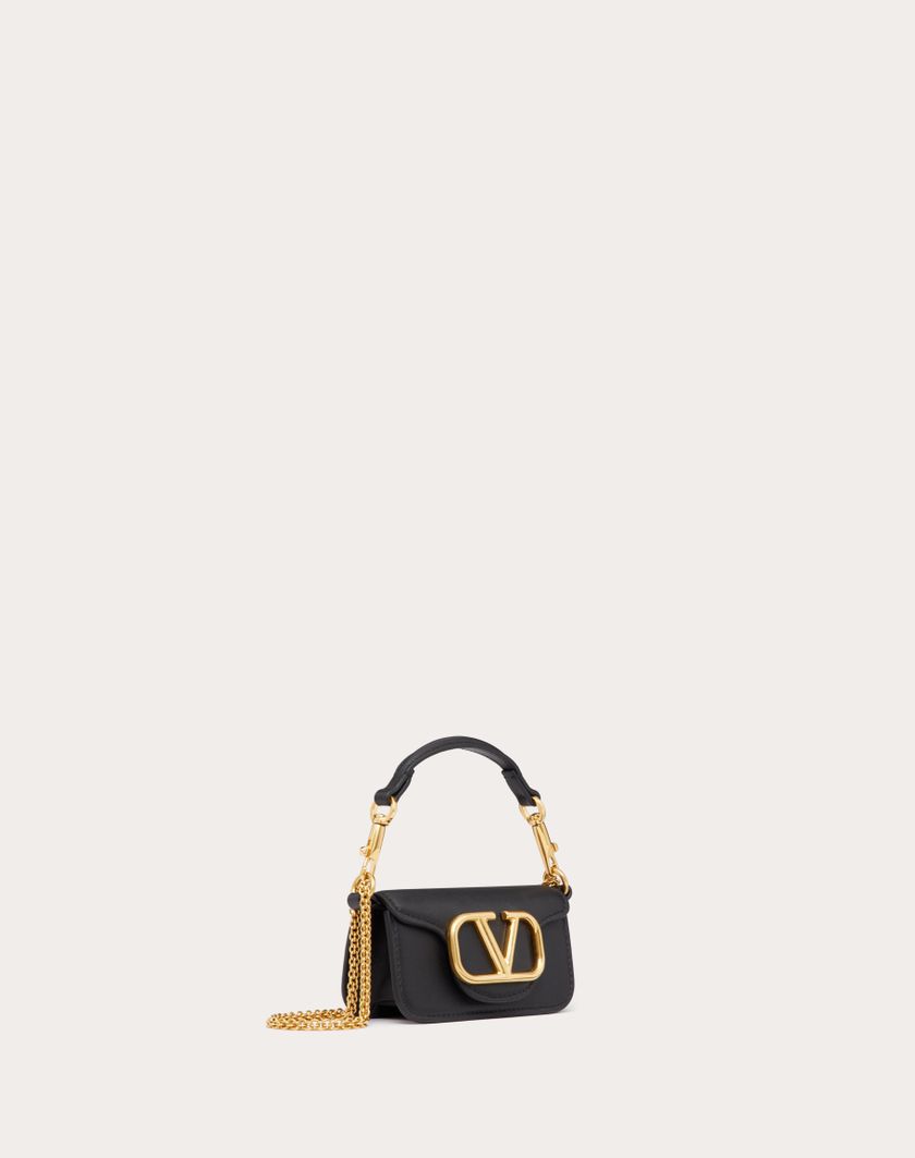 Valentino Handbags Borsa Micro Con Catena Valentino Garavani Locò In Vitello per Donna in Rose Cannelle | Valentino IT Online
