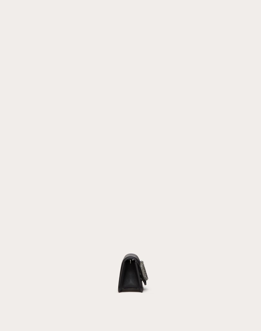 Valentino Handbags Borsa Micro Con Catena Valentino Garavani Locò Con Logo Gioiello per Donna in Nero | Valentino IT In Vendita