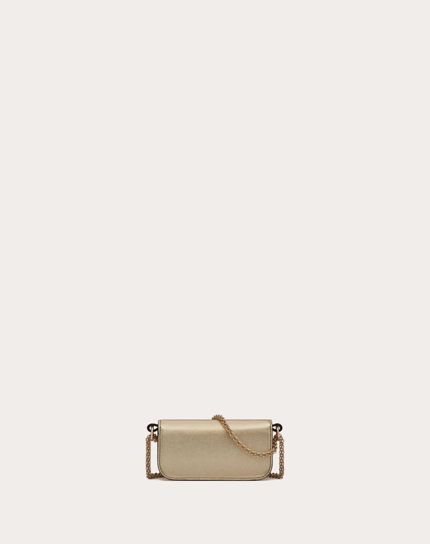 Valentino Handbags Borsa Micro Con Catena Valentino Garavani Locò Con Logo Gioiello per Donna in Platino/crystal | Valentino IT Saldi