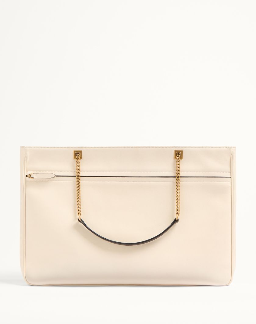 Valentino Handbags Borsa Shopping Grande Valentino Garavani Viva Superstar In Nappa per Donna in Avorio/nero | Valentino IT Vendita Economica