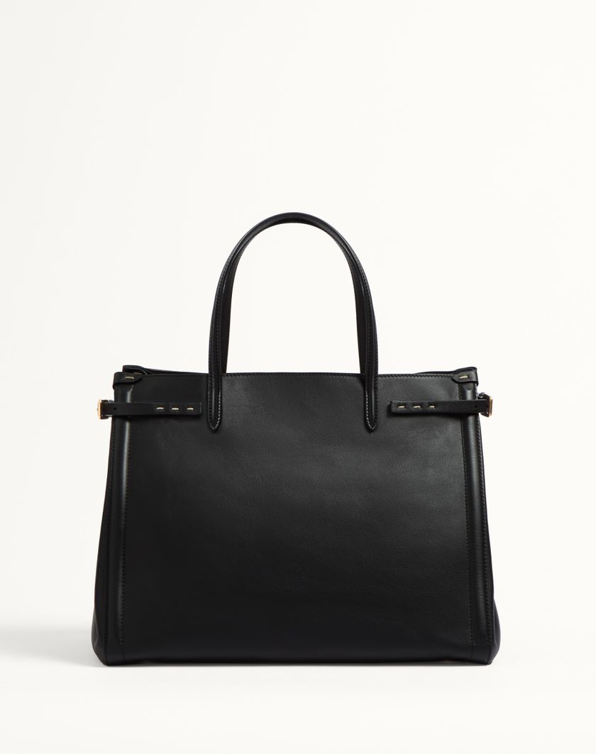 Valentino Handbags Borsa Shopping Media Valentino Garavani Antibes In Vitello per Donna in Nero | Valentino IT In Saldo
