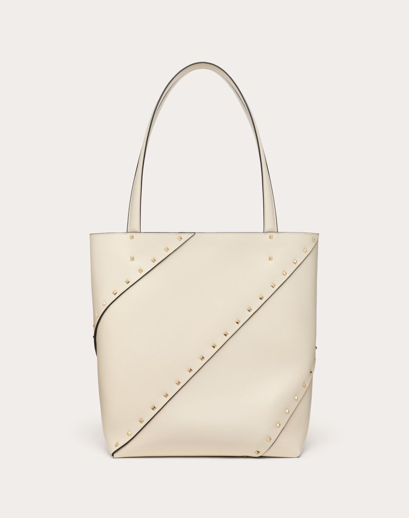 Valentino Handbags Borsa Shopping Valentino Garavani Valentino Garavani Rockstud Wispy In Vitello per Donna in Tabacco | Valentino IT Spedizione Gratuita