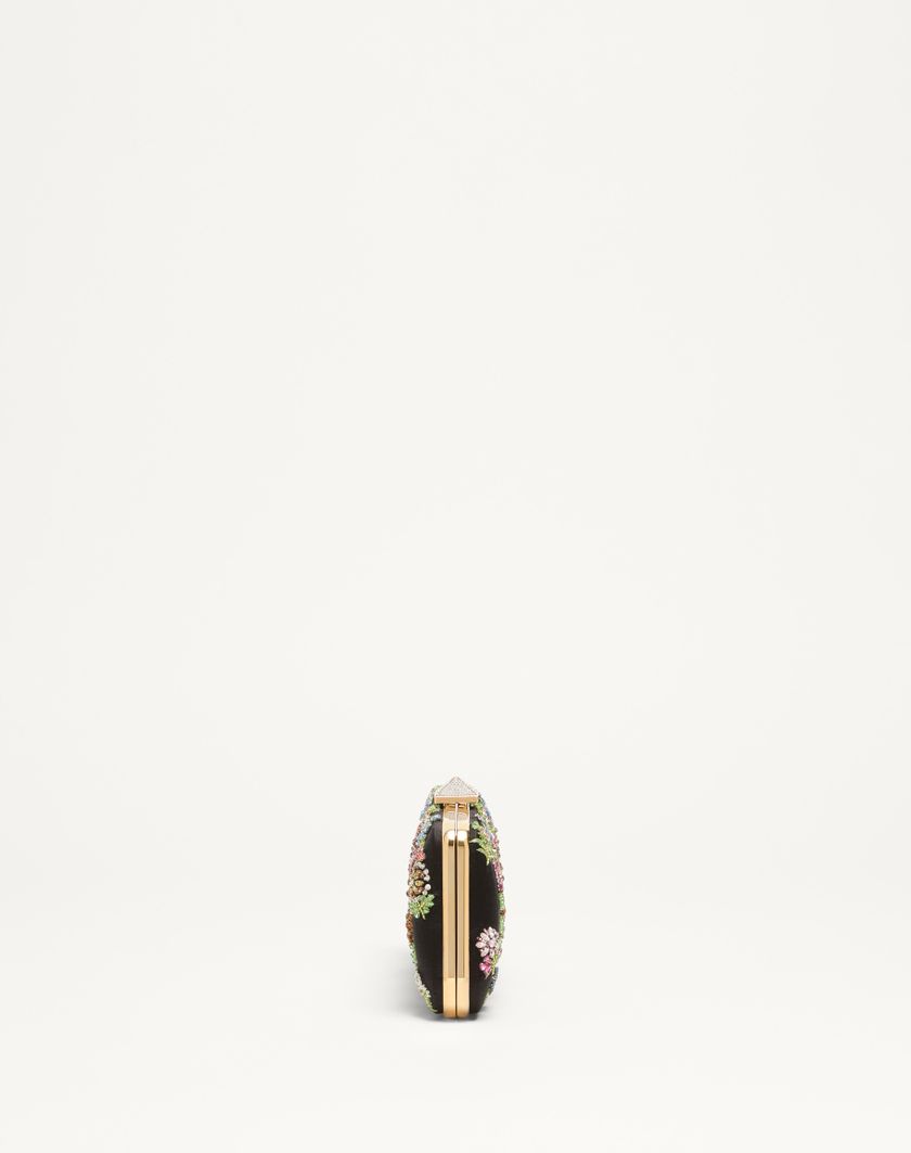 Valentino Handbags Minaudiere Carry Secrets Raso Con Ricamo Floreale per Donna in Beige | Valentino IT Fino Al -60%